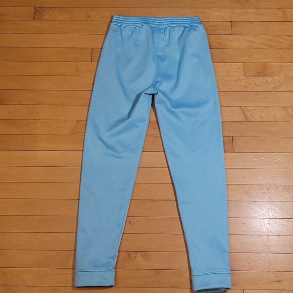 Kids Spyder Blue Sweatpants Size Large 14-16 Logo Graphic Ankle Cuff Athletic - Picture 2 of 9